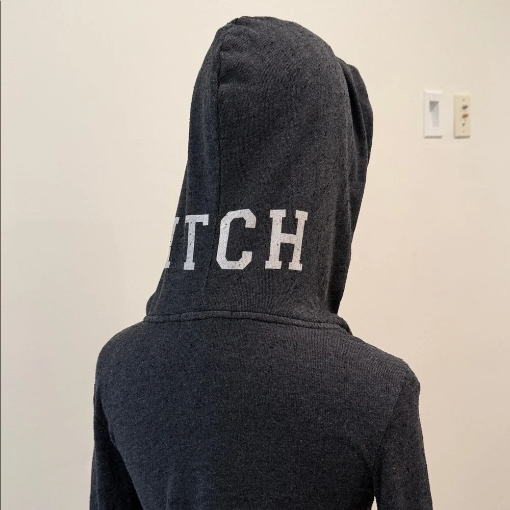 WILDFOX charcoal grey zip hoodie - Picture 11 of 16